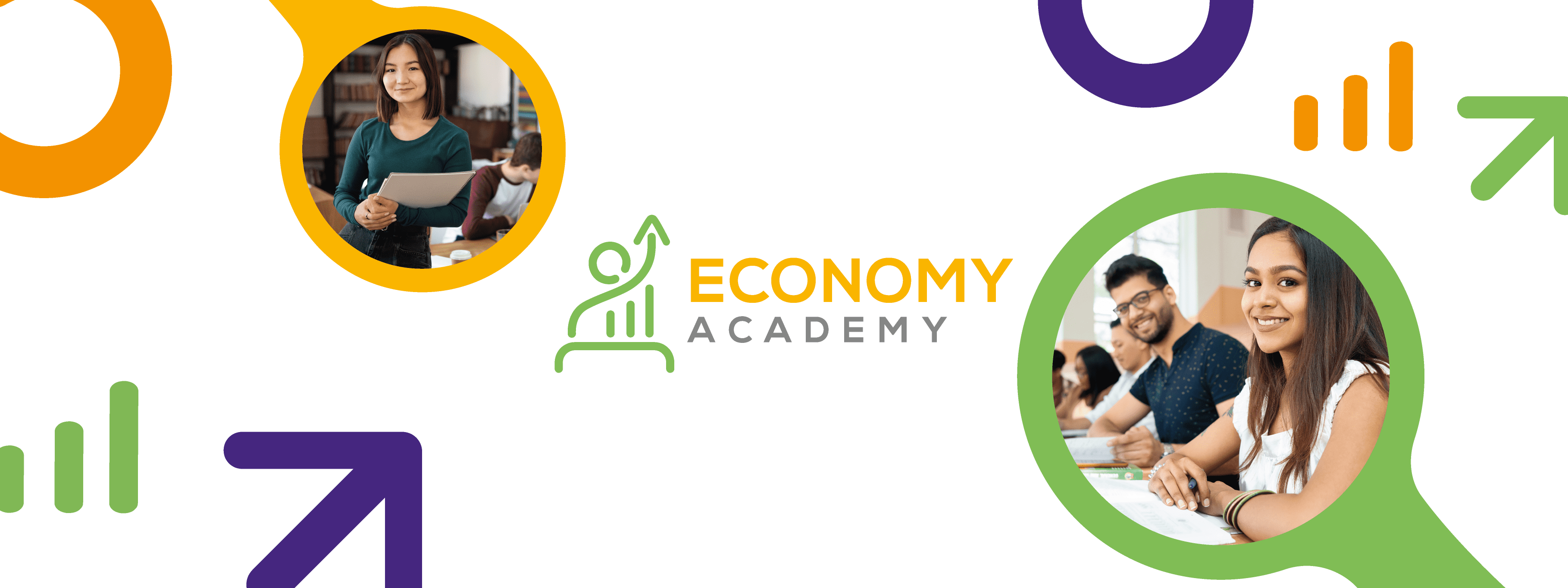 Identidad visual de Economy Academy: educación, crecimiento y acompañamiento